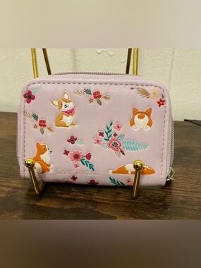 Shagwear Women's Corgi Pattern Small Zipper Wallet